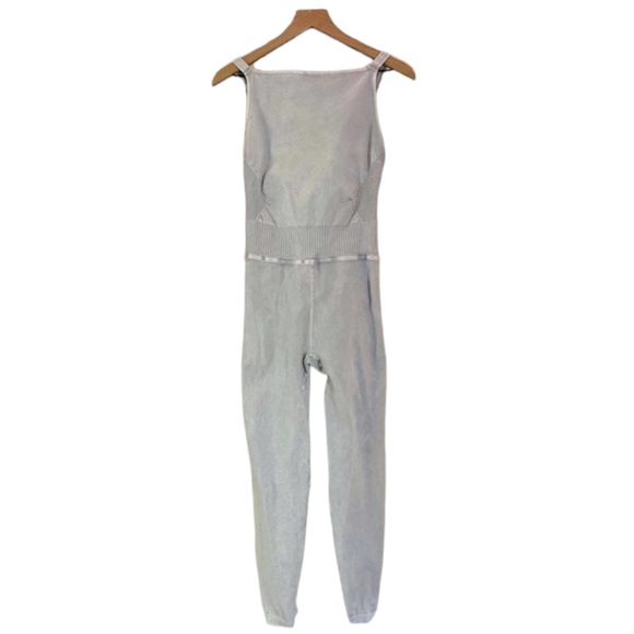 NEW Free People Good Karma High Neck Onesie in Ice Grey - Picture 6 of 7